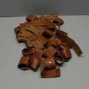 LemonRoad 40 Pcs Brown Leather Napkin Rings Bulk Vintage PU Buckle Napkin Holder for Farmhouse Dinner Party Wedding Birthdays Table Decoration