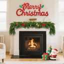 Artificial Christmas Garland  6FT Real Touch Norfolk Pine Garland, Greenery Winter Decoration for Mantle, Table, Fireplace, Indoor & Outdoor Use (1, 6FT)