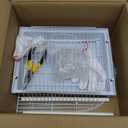Small Bird Travel Cage - Lightweight Small Birds Starter Kit with Birdcages and Accessories Great for Parakeets Lovebirds Parrotlets Finches Canaries