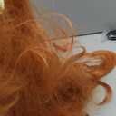 ANOGOL Hair Cap + 32 in/80 cm Orange Long Wavy Cosplay Wig for Women Orange Cosplay Wig with Bangs for Costume Halloween Party Long Ginger Wavy Wigs with Bangs