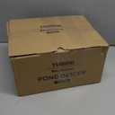 TURBRO Pond De-icer, Floating Pond Heater with 32.8 ft. UL Approved Cord, Full Stainless Steel Casing, GFCI Leakage Protection Plug, for Outdoor Ponds with Fish, 400 Watts, PD400A, Silver