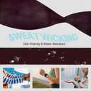 3 x Stretchy Bands Compatible for Samsung Galaxy Watch 8 Band 40mm 44mm/Galaxy Watch 8 Classic 46mm,Water-Resistant Elastic Nylon Sport Strap Men Women (Dark Wine Red)