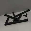 Round Metal Coffee Table Legs,16 Inch Black Iron Dining Table Base Only,Circle End Table Legs