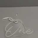 Planzo One Led Neon Sign Light 1th One Year Old Birthday Baby Cave Backdrop Bedroom Wall Sign Decor Banner Wedding Party Decor Gifts USB 11.81"x8.66" Warm White