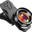 APEXEL Professional Macro Photography Lens for Smartphone, Macro Lenses for iPhone, Samsung, Galaxy, Oneplus, Android Phone(Fits for Almost All Phone), Cell Phone Lens Attachment for iPhone (Black)