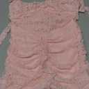 Womens Sexy Halter Tie Backless Sheer Floral Lace Patchwork Maxi Dress Ruched Ruffle Hilt Slit Wedding Prom Dress M