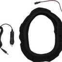 ZJchao Heated Steering Wheel Cover, Steering Wheel Heater, Automotive Hand Warming Protector, Fast Heating Anti Slip Universal Fit for Winter Driving Sedans, Suvs, and Trucks