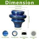 Ceramic Pots for Plants - 11 Inch Ceramic Planter with Drainage Hole, Unique Planters for Indoor Outdoor, Large Decorative Flower Pot, Home Office Room Decor, Gifts for Plants Lover, Blue