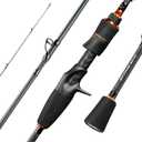 KastKing Zephyr Spin and Bait Finesse Fishing Rod, Lightweight Casting & Spinning Rods, IM6 Graphite Blanks, Cast Lure Down to 1/64oz, Zirconia Ring, Split Reel Seat, EVA Handle, Alignment Marker Bait Finesse-6'3"- Ul- Fast (2pcs)
