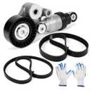 Serpentine Belt Kit with Tensioner Compatible with 2012-2021 Mazda 3 6 CX-3 CX-5 CX-9 CX-30 MX-5 Miata 2.0L 2.3L 2.5L, Replaces 90K-39390 K060380 6PK965 39390 89710