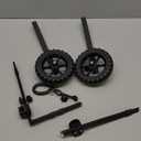 HUASION Adjustable Bike Training Wheels Kids Bicycle Training Wheels Kit for 16, 18, 20, 22, 24 inch bike, Includes Stabilizers for Variable Speeds, Black