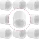 10Pack 3/4"x 1/2" PVC DWV Reducing Bush Adapter Pipe Fitting SCH40 PVC Reducer Bushing (Socket x Socket) PVC Pipe Reducing Bushing Fitting for Home Sewer Plumbing