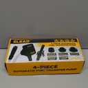 Battery-Powered Fuel Transfer Pump - 3.2 GPM No Spill Portable Gas Can siphon Pump with 3 Adapters, Extra Long Hose, Fuel Pump for Oil, Diesel, Gasoline (Batteries Not Included) (New Version)