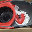 O-Cedar EasyWring Microfiber Spin Mop, Bucket Floor Cleaning System, Red, Gray, Standard