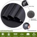 VELIMAX Static Cling Total Blackout Window Film Privacy Room Darkening Window Tint Black Window Cover 100% Light Blocking No Glue (35.4 x 314.9 inches)