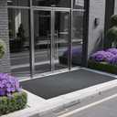 Entrance Mat for Home or Office - 3 x 5 Feet, Carpeted Indoor/Outdoor Entry Mat - Absorbent, Slip Resistant, Heavy Duty, Low-Profile, Easy to Clean, Rubber Entry Mat - Charcoal