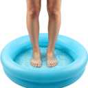 CALIDAKA Inflatable Swimming Pools for 03 Years, Inflatable Kiddie Paddling Pools, Blow Up Small Lounge Pools Outdoor Inflatable Swimming Pool (Blue)