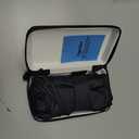 Windproof Mini Travel Folding Umbrella - UPF 50+ Sun & Rain Protection, Small Compact Lightweight Design Fits in Pocket or Bag, Eco-Friendly Fabric Wallet Umbrella for Commuter, Men Women Boys Girls (Black)