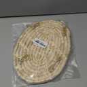 FlidRunest Bird Swing Hammock Bed, Natural Corn Woven Parrot Hammock Swing Mat, Hanging Bird Climbing Perch Mat, Relieve Boredom Chewing Toy for Birds Parakeets Lovebirds Cockatiels Conure, Yellow