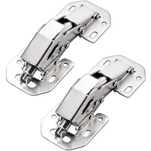 Qrity 2 PCS Cabinet Door Hinges - Solf Close, Hydraulic Concealed, 90 Degree, Invisible Hinges for Cabinet, Cupboards, Wardrobes (Light duty hinges)