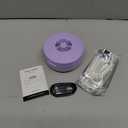Voraiya UV Retainer Case with Fan, UVC Retainer Cleaner, Aligner Case Includes Vent Holes and Mirror, Portable Retainer Holder Box for Mouth Guard, Aligners, Night Guard, Purple