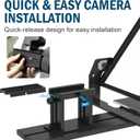 20-Inch HD Wide-Angle Teleprompter, Manually Adjustable Height, Compatible with Multiple Devices, Includes Remote Control & Free Teleprompter App