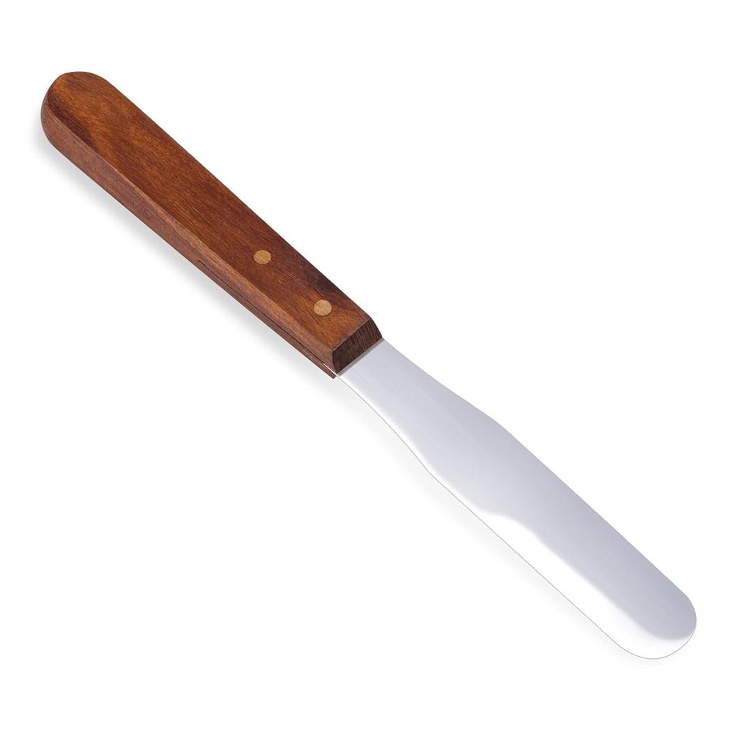 Annhua Dental Alginate Spatula 8" Dental Mixing Spatula Stainless Steel, Lab Spatula Tools for Mixing Stone, Plaster, Impression Material, Powders and Alginate