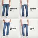 Amazon Essentials Men's Low Stretch Straight-Fit Jeans (Gray)