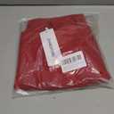 Women's High Waist A-Line Pleated Mini Skirt Short Tennis Skirt (Red, L)