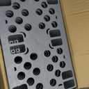 Heavy Duty Plastic Pallets, Grey Interlocking Storage Platforms with Breathable Grid Design, 11.8 x 19.7 x 3.9 Inches, 10 Pack, Indoor Outdoor Use for Basement Storage, Storage Shed, Warehouse
