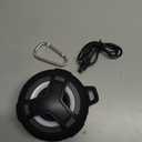 EBODA Bluetooth Shower Speaker, Portable Bluetooth Speakers, IP67 Waterproof Wireless Speaker with LED Light, Floating, 2000mAh, True Wireless Stereo for Kayak, Beach, Gifts for unisex -Black