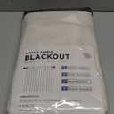 100% Blackout Shield Linen Blackout Curtains for Bedroom 84 Inches Long, Back Tab/Rod Pocket Living Room Drapes, Thermal Insulated Blackout Curtains 2 Panels Set, 50" W x 84" L, Cream