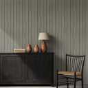 Wood Slat Peel and Stick 3D Wall Panel -15.75"x118"Soundproof Self-Adhesive Wall Sticker, Removable Thick PVC Slat Contact Paper for Kitchen, Bedroom,Ceiling Wall Decoration(Dark Gray,13Sq.ft)