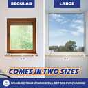 Panther Armor Window Sill Protector 2 Pack, Window Sill Cover and Windowsill Protector for Dogs and Cats, Clear Window Ledge Protector, Fits 29.5 x 3.25 Inch Sills, Easy Stick On Install, Regular