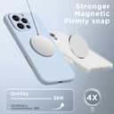 for iPhone 16 Pro Max Silicone Case Soft Protective Shockproof Magnetic Case Compatible MagSafe iPhone 16 Pro Max 6.9" Silicones Phone Case (Baby Blue)