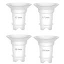 Maymom 17 &19mm Flange Insert Compatible with Rumble Tuff Go Cups Compatible with Medela, Spectra 24 mm Flanges, Momcozy/Willow Wearable Cup to Reduce 24mm Nipple Tunnel Down to 17 & 19 mm