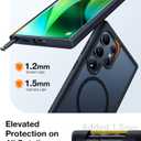 TORRAS Magnetic Shockproof for Samsung Galaxy S24 Ultra Case, [18N Mighty Magnetic] [12FT Military Grade Drop Tested] [Compatible with MagSafe] Protective Slim Case for Samsung S24 Ultra Case, Black