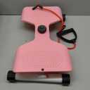 Waist Twister Machine Exercise, Ab Twist Board with 300 lbs Weight Capacity, Abs Workout for Slim Waist and Core Ab Exercise, Noiseless Home Gym Equipment for Women Men (Light pink)