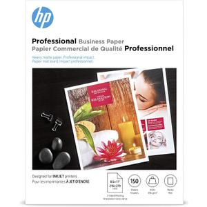HP Professional Business Paper, Matte, 8.5x11 in, 48 lb, 150 sheets, works with inkjet printers (CH016A)