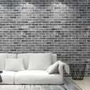 Art3d 10-Pack 52.5 Sq.Ft Faux Brick 3D Wall Panels Peel and Stick in Stone Ash, Self Adhesive Waterproof Foam Wallpaper for Bedroom, Bathroom, Kitchen