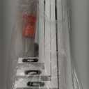 Floating Wall Shelves Set of 5– MDF Wood Wall Mounted Shelf for Living Room, Bedroom, Bathroom, Office – Decorative Storage Racks for Plants, Photos, Books (White, Medium Set)