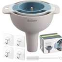 Set of 4 Funnels for Filling Bottles, BPA-Free Food Grade Kitchen Funnels with Detachable Strainer Filter for Kitchen Use Oil, Liquid, Dry Ingredients and Powder