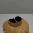 Women's Sun Visor Hats Wide Brim Straw Beach Hat Ponytail Hats for Women Foldable Floppy (1pack-khaki)