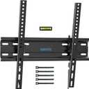BONTEC TV Wall Mount Tilting for 23-60 inch TVs, Low Profile Design, Max VESA 400x400mm, Holds up to 115lbs, TV Mount for LCD LED OLED Flat Screens, Fixed Ultra Slim Bracket Fits 16" Studs