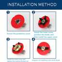 Multi Function Grass Trimmer Head Weeding Plate Replacement with Interchangeable Manganese Steel Blade for Gardening