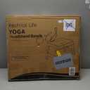 Yoga Headstand Bench- Stand Yoga Chair for Family, Gym - Wood and PU Pads - Relieve Fatigue and Build Up Body (Multi-Color) (25.2*22.83*3.54, Black)