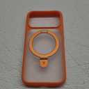 TORRAS for iPhone 17 Pro Case with Stand, Fit for MagSafe, Military Drop Protection, Camera Control Button, Slim Soft Edge Phone Case for iPhone 17 Pro, Translucent Matte Cover 6.3", Bright Orange