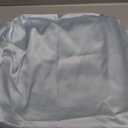 Satin Pillowcase for Cervical Pillow, Ergonomic Case, Smooth & Silky Soft Sleeping Pillowcase, Light Blue Pillow Cover with Zipper