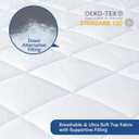 Cot Size Mattress Pad Waterproof Quilted, Absorbent Soft Mattress Pads Protector Cover Quilted Fitted Mattress Protector Narrow Twin 31" X 75", Cover Only