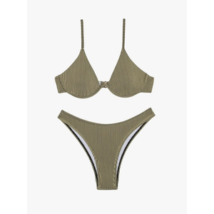 Women's Underwire Bathing Suit Push Up Swimsuit 2 Piece Bikini Set S